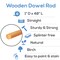 Wooden Dowel Rods 1 inch Thick, Multiple Lengths Available, Unfinished Sticks Crafts & DIY | Woodpeckers
